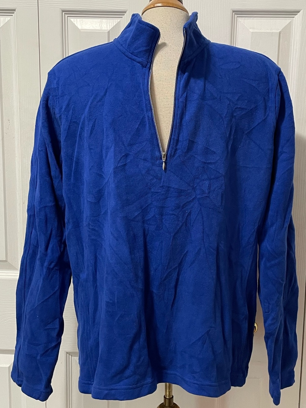 Orvis Men's Royal Blue Half-Zip Fleece Pullover